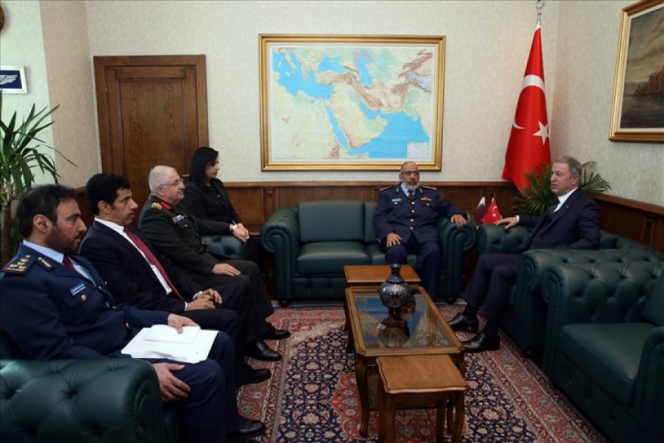 Bakan Akar, Katar Genelkurmay Başkanı'nı kabul etti