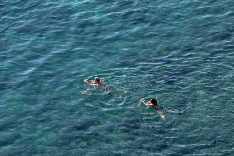 Şubatta deniz keyfi