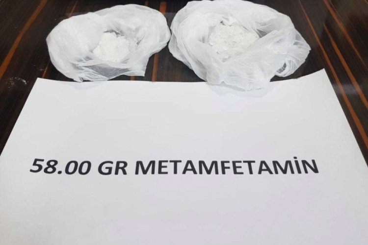 58 gram metanftamin ele ge&ccedil;irildi