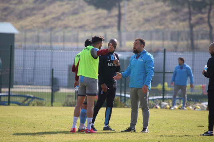 Trabzonspor liderliğini s&uuml;rd&uuml;rmek i&ccedil;in &ccedil;alıştı