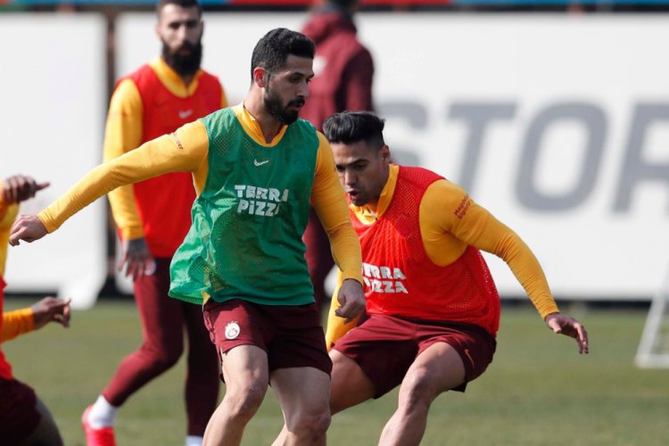 Galatasaray'da derbi hazırlıkları s&uuml;r&uuml;yor
