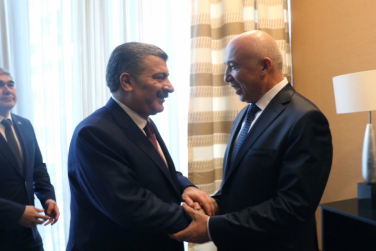 Bakan Koca, &Ouml;zbekistan Sağlık Bakanı Shadmanov ile bir araya geldi