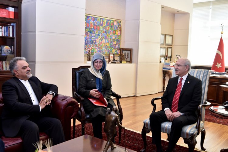 Kılı&ccedil;daroğlu, İran'ın Ankara B&uuml;y&uuml;kel&ccedil;isi Farazmand'ı kabul etti