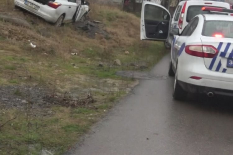 Hırsız polis kovalamacası kazayla sonlandı