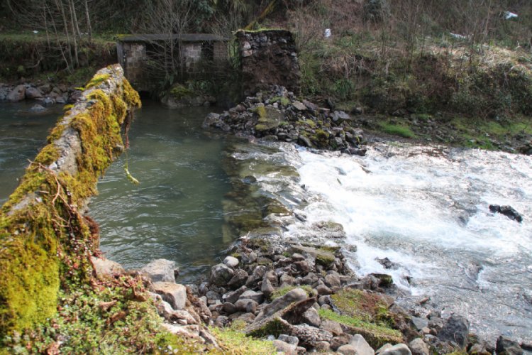 Rize'de tarihi kemer k&ouml;pr&uuml; &ccedil;&ouml;kt&uuml;