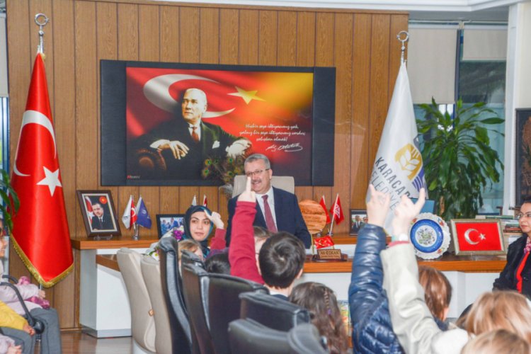 Bursa Karacabey'de minikler sordu başkan yanıtladı
