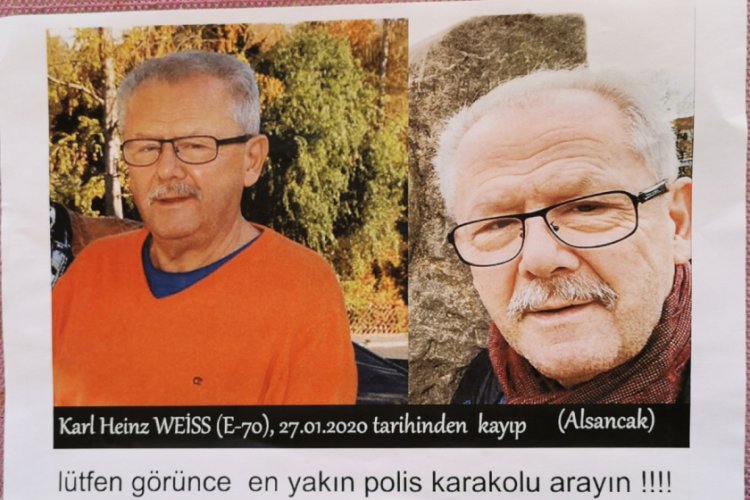 Tatile gelen Alman turist kayboldu