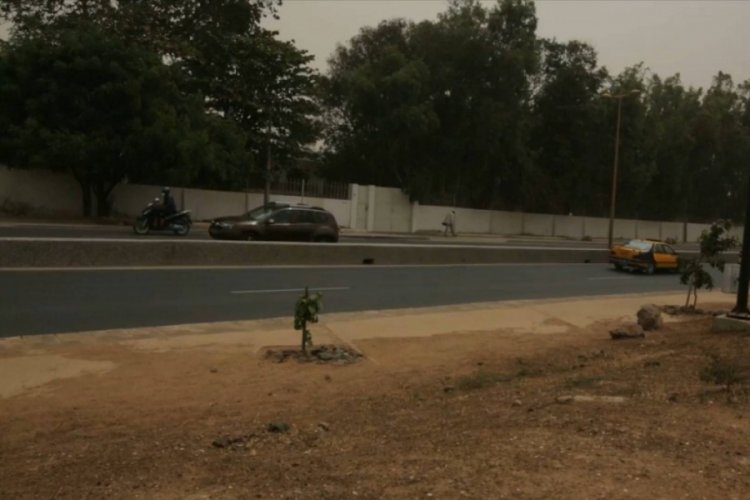 Senegal, kum fırtınası ve toz bulutunun etkisi altında