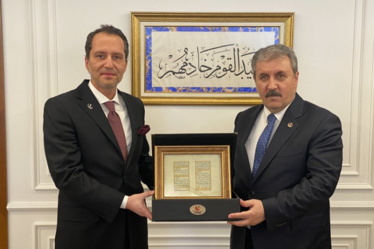 BBP Genel Başkanı Destici'den Fatih Erbakan'a ziyaret