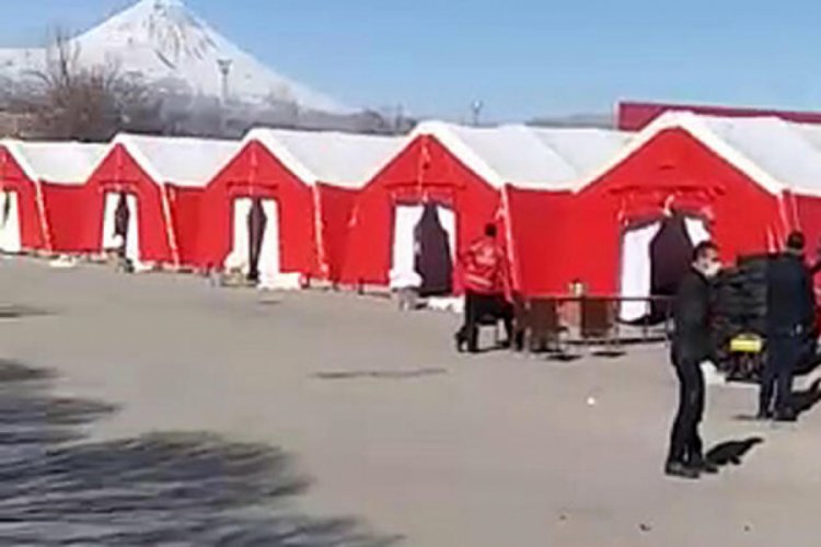 Koronavir&uuml;se karşı sahra hastanesi kuruluyor
