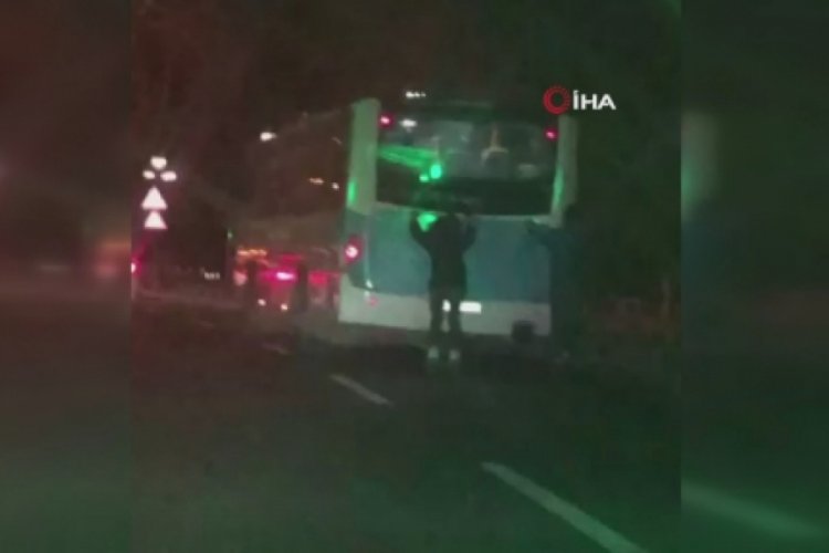 Patenli gen&ccedil;lerin tehlikeli yolculuğu kameraya yansıdı