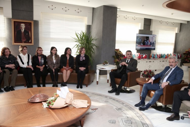 CHP Bursa Nil&uuml;fer'den Turgay Erdem'e ziyaret