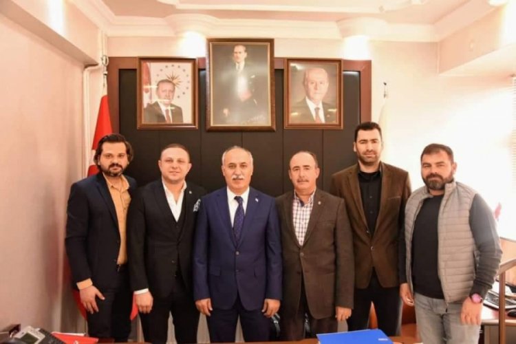 Bursa'da gen&ccedil; işadamlarından başkanlara ziyaret