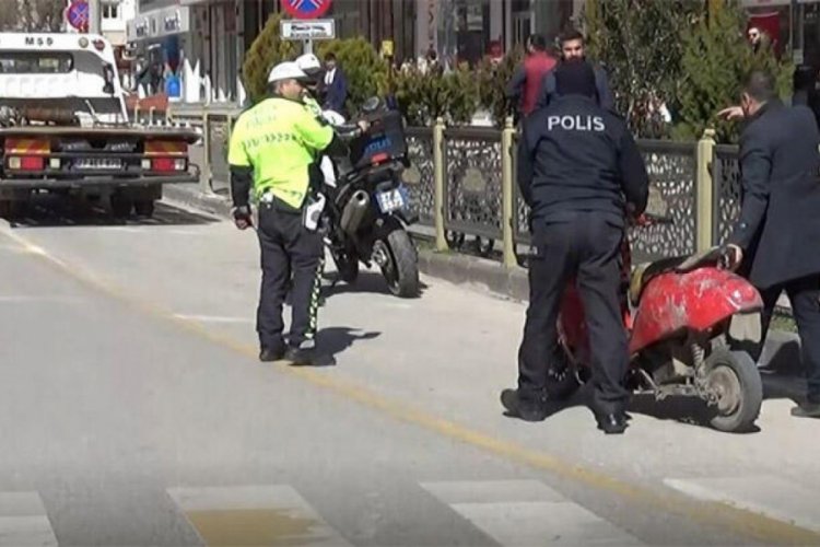 Ş&uuml;pheli motosiklet paniğe neden oldu