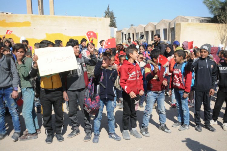 Tel Abyad'da Bahar Kalkanı Harekatı'na destek