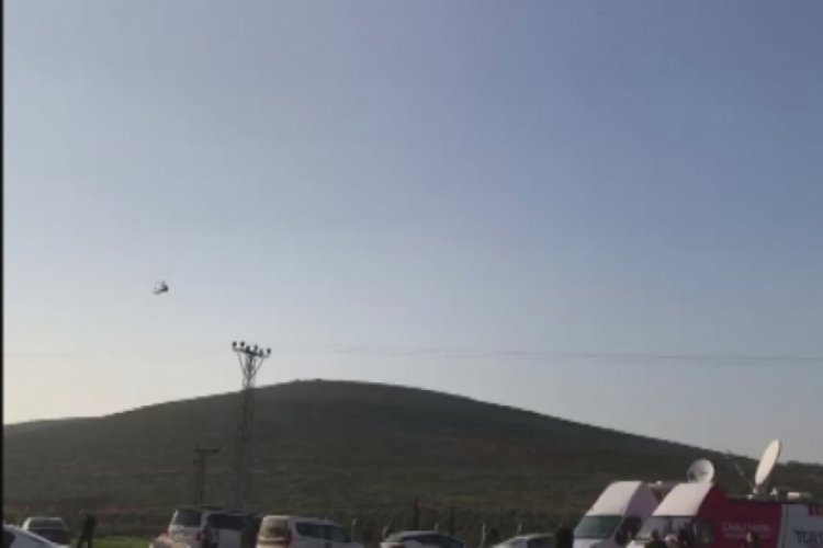 Suriye sınırında helikopter hareketliliği
