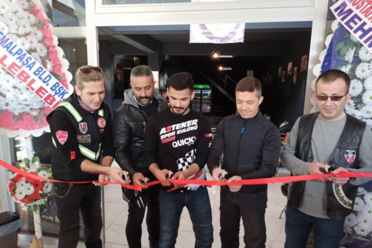 Bursa'da motosikletseverlere &ouml;zel kafe a&ccedil;ıldı