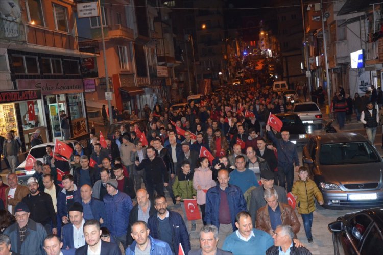 Manisa'da "Vatan ve Bayrak" y&uuml;r&uuml;y&uuml;ş&uuml; ger&ccedil;ekleştirildi