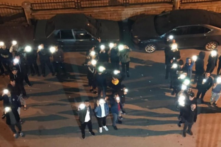 Yurt &ouml;ğrencilerinden 'Bahar Kalkanı'na ışıklı destek