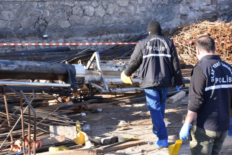&Uuml;zerine vin&ccedil; kolu d&uuml;şen iş&ccedil;i ağır yaralandı