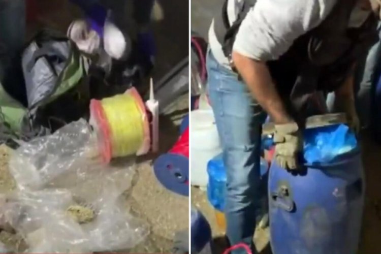 Saldırı hazırlığındaydılar! 3,5 ton ele ge&ccedil;irildi