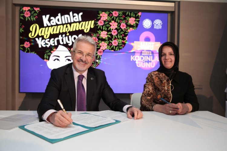 Bursa Nil&uuml;fer Belediyesi kadınlarla el ele