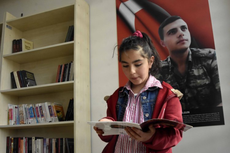 İdlib şehidi teğmenin 'k&uuml;t&uuml;phane' vasiyeti yerine getirildi