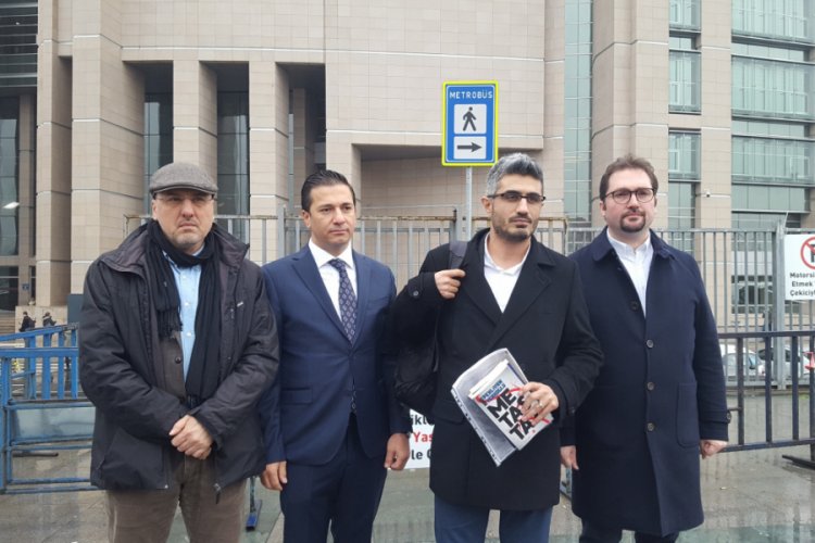 Odatv Genel Yayın Y&ouml;netmeni Barış Pehlivan ifade vermek &uuml;zere adliyeye geldi