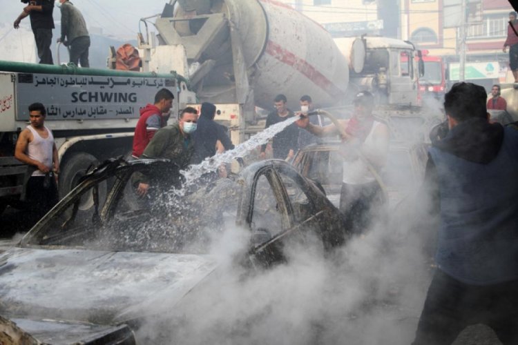 Gazze'de yangın faciası: 11 &ouml;l&uuml;, 53 yaralı