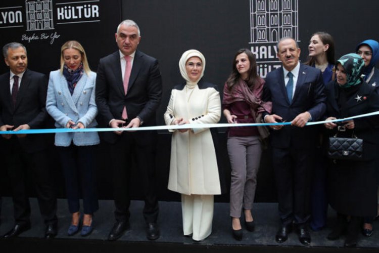 Emine Erdoğan "Kalyon K&uuml;lt&uuml;r"&uuml;n a&ccedil;ılışına katıldı