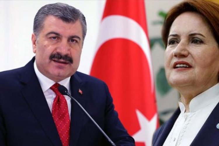 Bakan Koca'dan Meral Akşener'e koronavir&uuml;s  teşekk&uuml;r&uuml;