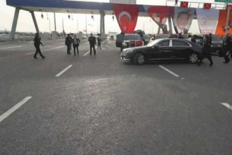 Cumhurbaşkanı Erdoğan, Kuzey Marmara Otoyolu'nda test s&uuml;r&uuml;ş&uuml; ger&ccedil;ekleştirdi