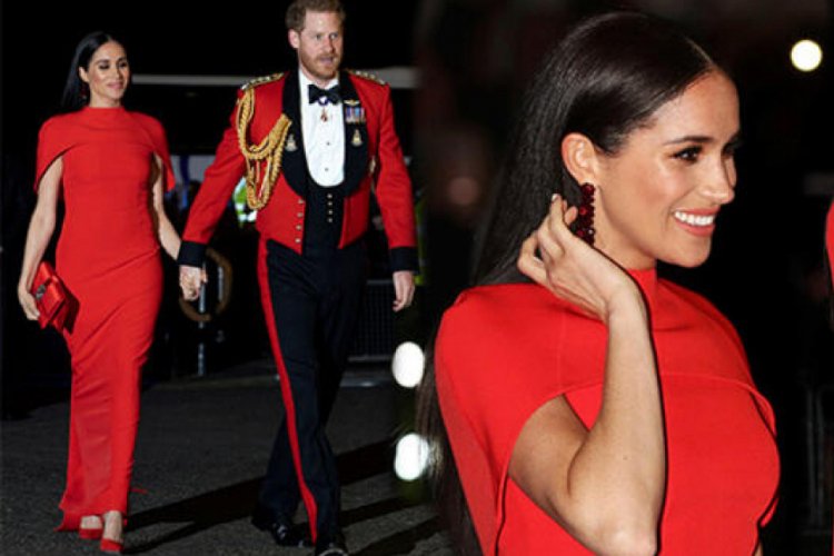 Meghan Markle'ın intikam elbisesi geceye damga vurdu!
