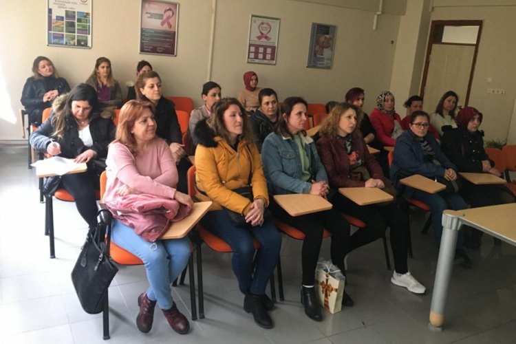 Bursa'da kadın &ccedil;alışanlarına anlamlı hizmet