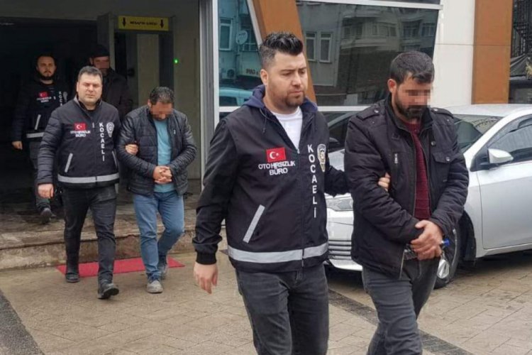 Fabrikadan 130 bin TL'lik lastik &ccedil;alan 3 kişi yakalandı