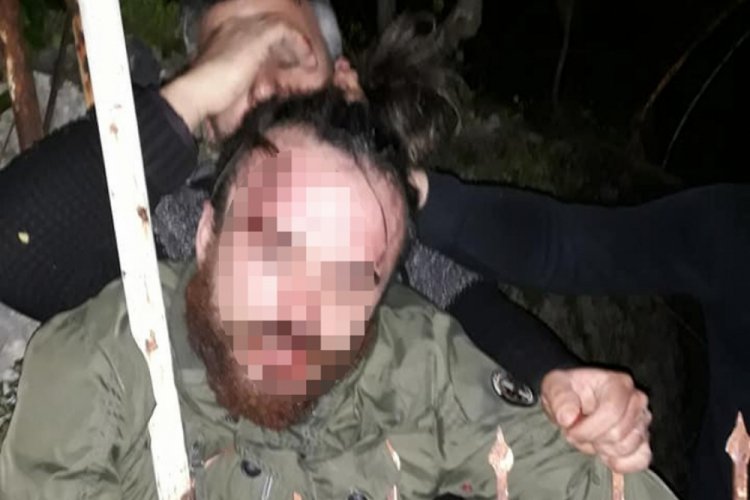 Hırsızlık ş&uuml;phelisini mahalleli yakalayıp, polise teslim etti