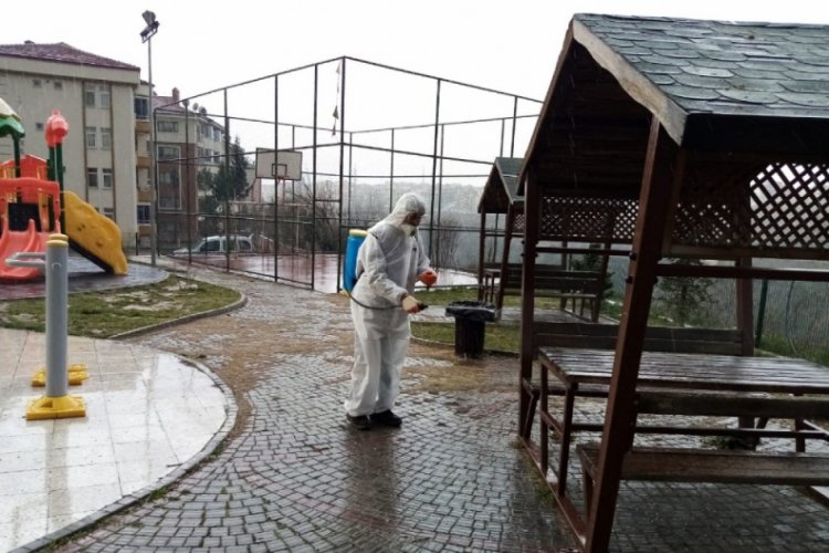 Tarihi kent korona vir&uuml;se karşı dezenfekte ediliyor