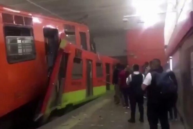 Meksika'da metro kazası: 1 &ouml;l&uuml;, 45 yaralı