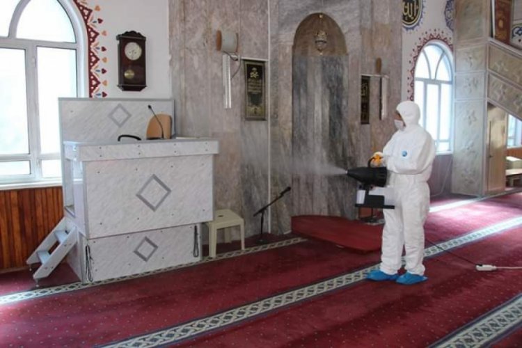 Samsun'da camiler ve okul servislerinde korona &ouml;nlemi