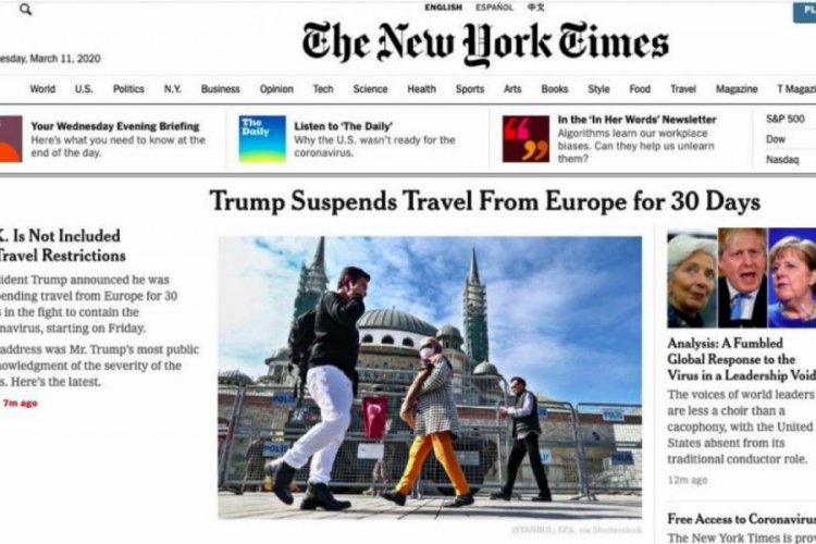 New York Times, Kovid-19 haberlerinde kullandığı T&uuml;rkiye fotoğraflarını kaldırdı