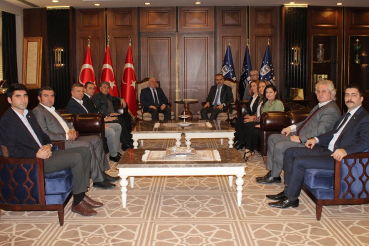 İMO Bursa Şubesi'nden Başkan Aktaş'a ziyaret