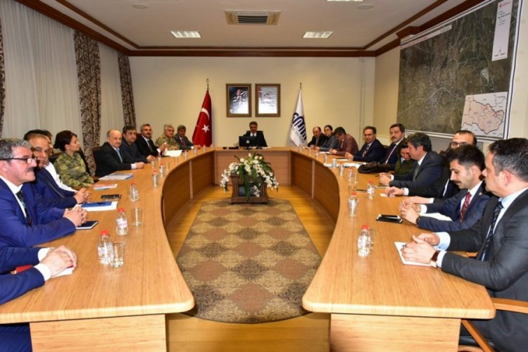 Malatya'da korona vir&uuml;sten korunma toplantısı yapıldı