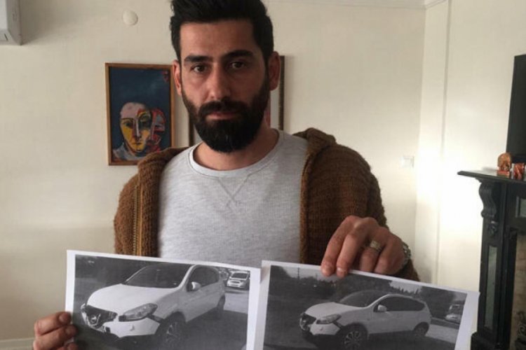 &Ccedil;ekicinin yoldan kaldırdığı aracını g&ouml;r&uuml;nce hayatının şokunu yaşadı!