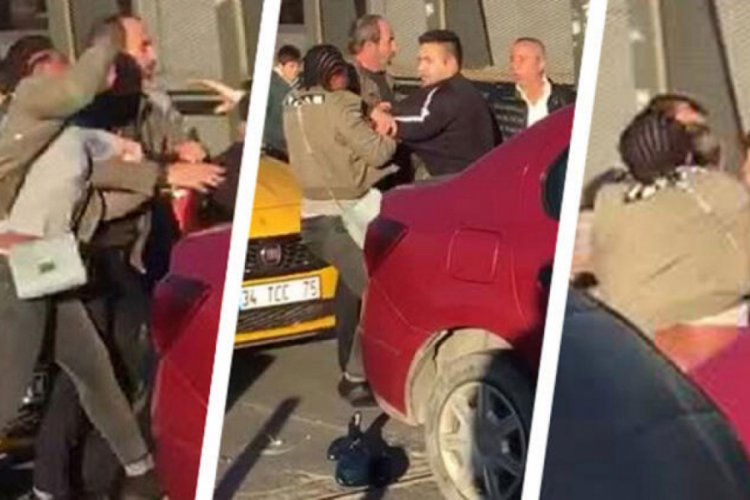 İstanbul'da Nijeryalı kadın, taksiciyi d&ouml;vd&uuml;!