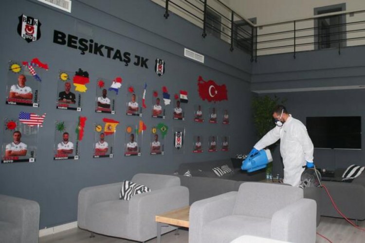 Beşiktaş Nevzat Demir Tesisleri'nde corona vir&uuml;s temizliği