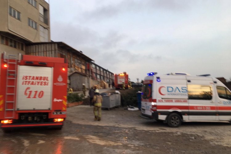 Tuzla Deri Sanayi'de korkutan yangın