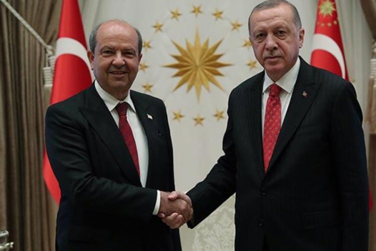 Cumhurbaşkanı Erdoğan, KKTC Başbakanı Tatar ile g&ouml;r&uuml;şt&uuml;