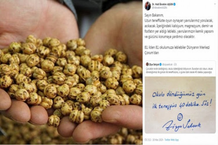 81 ildeki 81 okula leblebi g&ouml;nderilecek