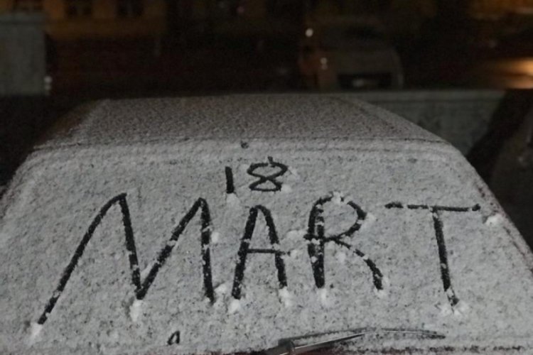 Mart ayında Kırıkkale beyaza b&uuml;r&uuml;nd&uuml;