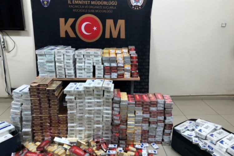 6 bin 100 paket ka&ccedil;ak sigara ele ge&ccedil;irildi